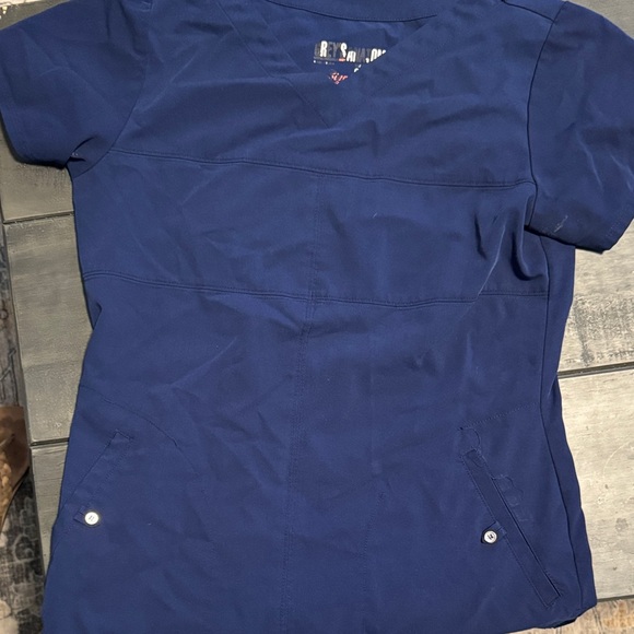 Grey's Anatomy Navy Short Sleeve Top - Picture 1 of 1